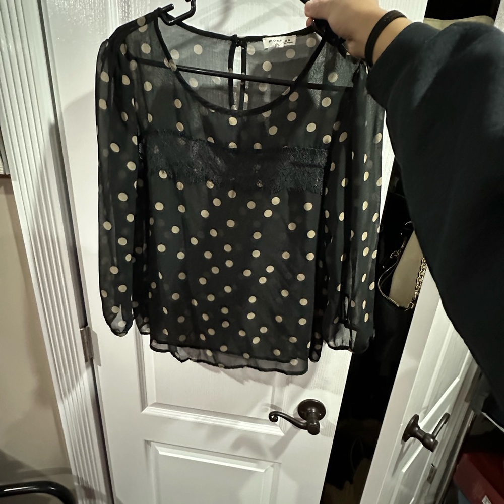 Polka dot blouse